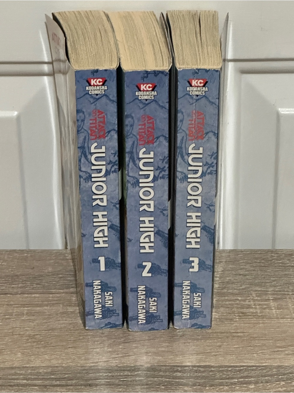Attack on Titan Junior High English Manga Lot Volumes 1,2, and 3 Saki Nakagawa